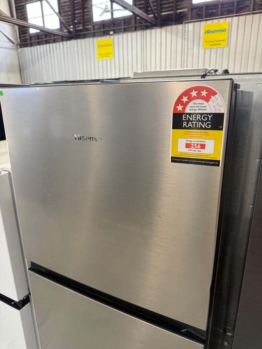 Buy Transportation damaged Hisense 326 L Top Mount Refrigerator HRTF325S (Silver) |  | [product_variant] | Second Hand Appliances Geebung Brisbane