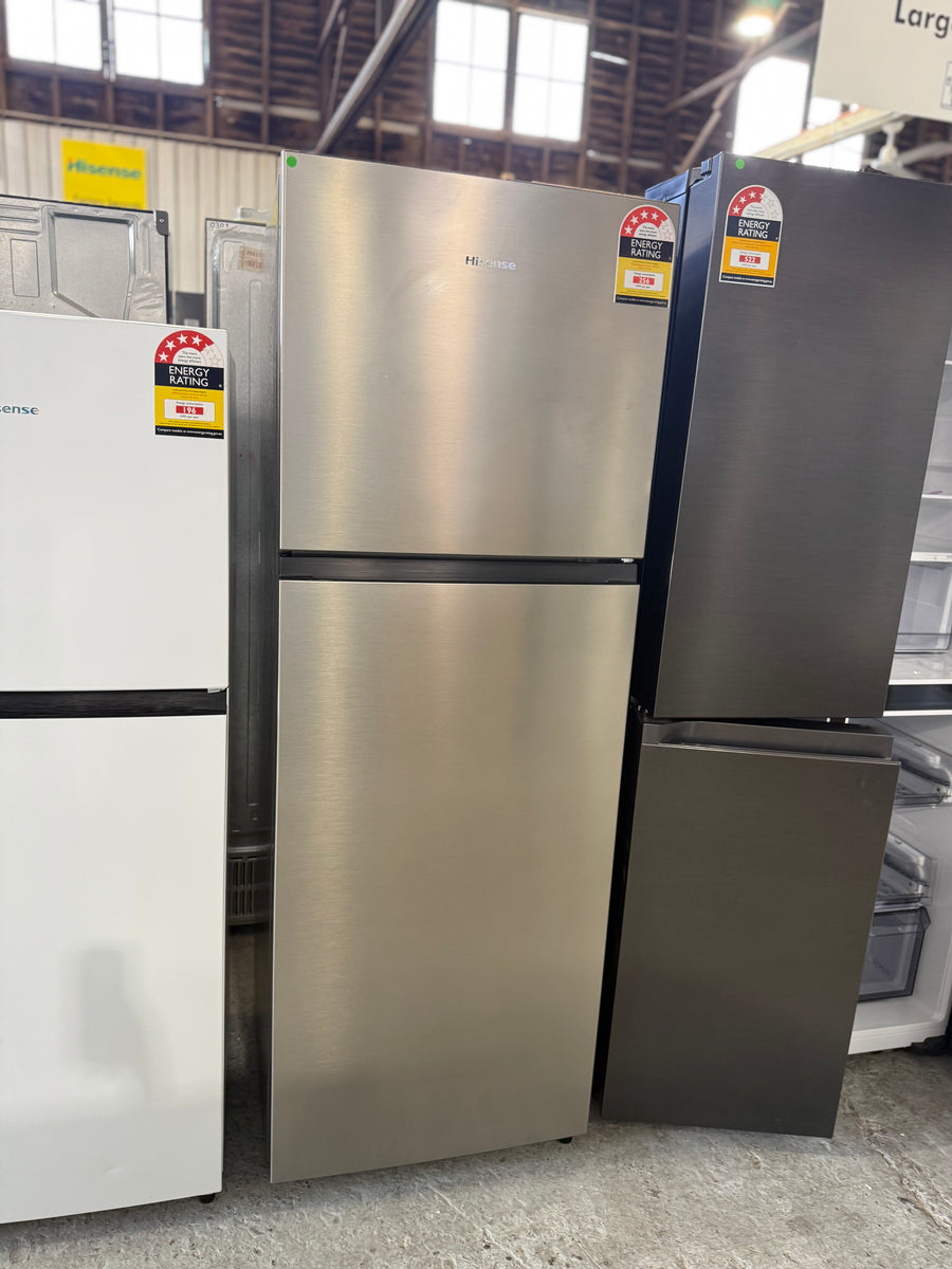 Buy Transportation damaged Hisense 326 L Top Mount Refrigerator HRTF325S (Silver) |  | [product_variant] | Second Hand Appliances Geebung Brisbane