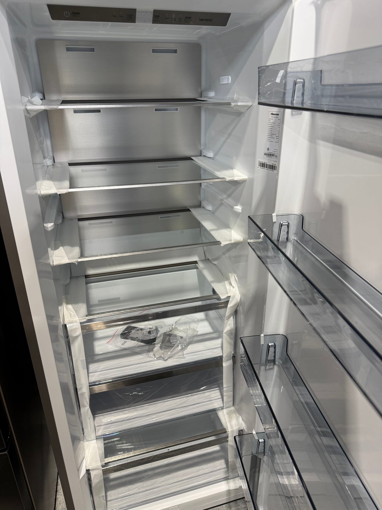 Transportation damaged Hisense 384L Vertical Hybrid Freezer Model: HRVF384S - Second Hand Appliances Geebung