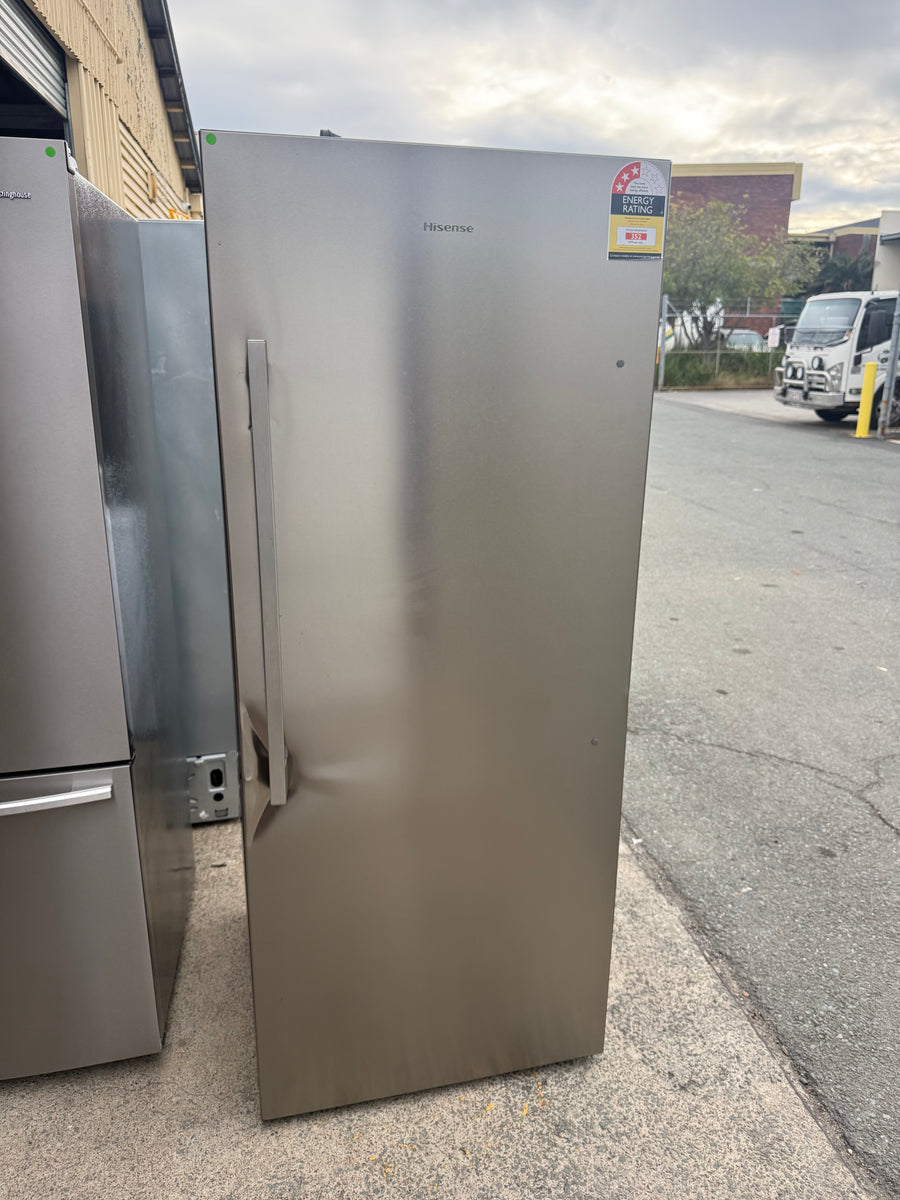 Transportation damaged Hisense 384L Vertical Hybrid Freezer Model: HRVF384S - Second Hand Appliances Geebung
