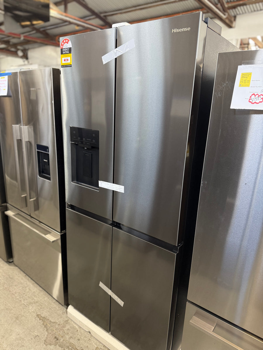Transportation damaged Hisense 483L French Door Refrigerator HRCD483TBW - Second Hand Appliances Geebung