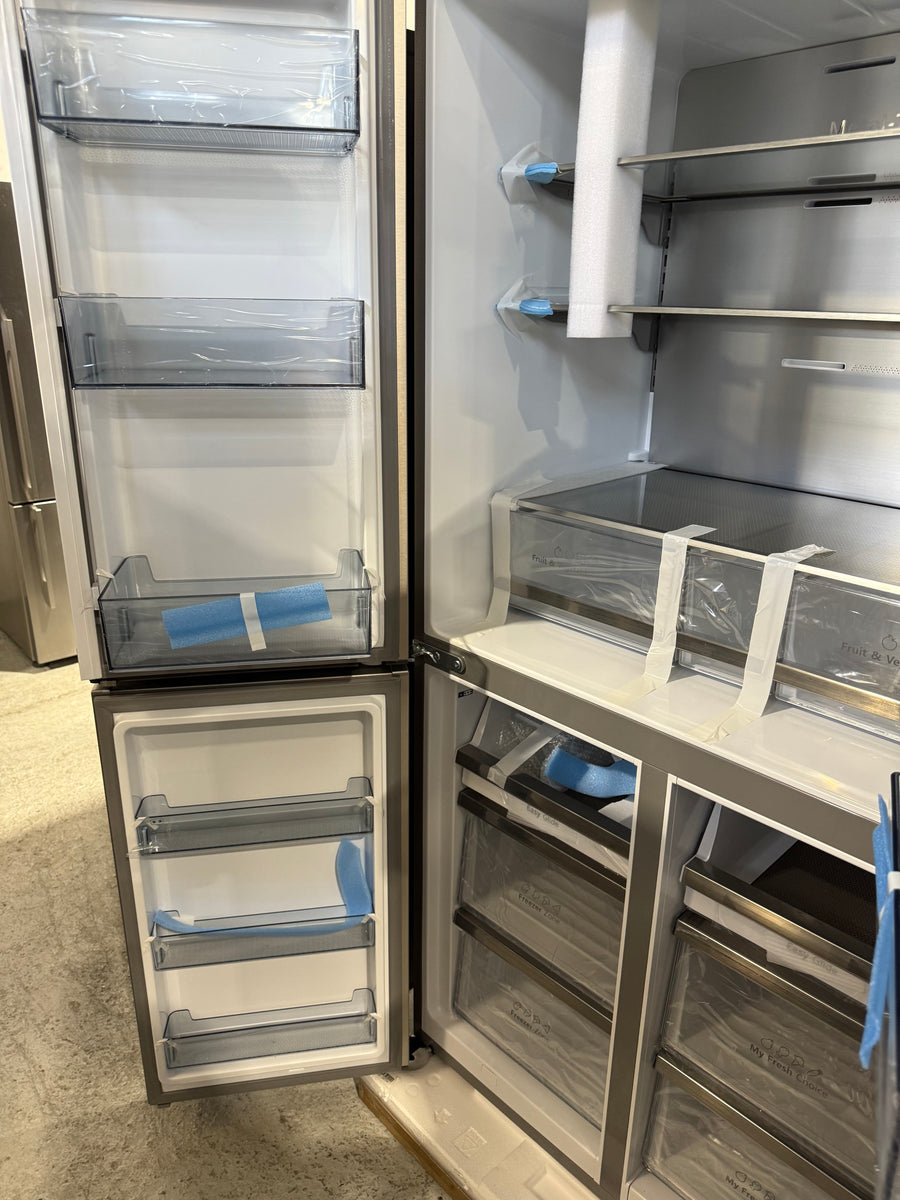 Transportation damaged Hisense 609L French Door Refrigerator Model: HRCD610TS - Second Hand Appliances Geebung