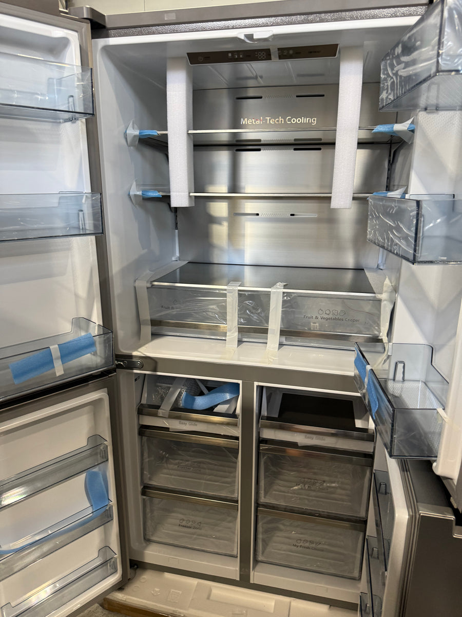 Transportation damaged Hisense 609L French Door Refrigerator Model: HRCD610TS - Second Hand Appliances Geebung