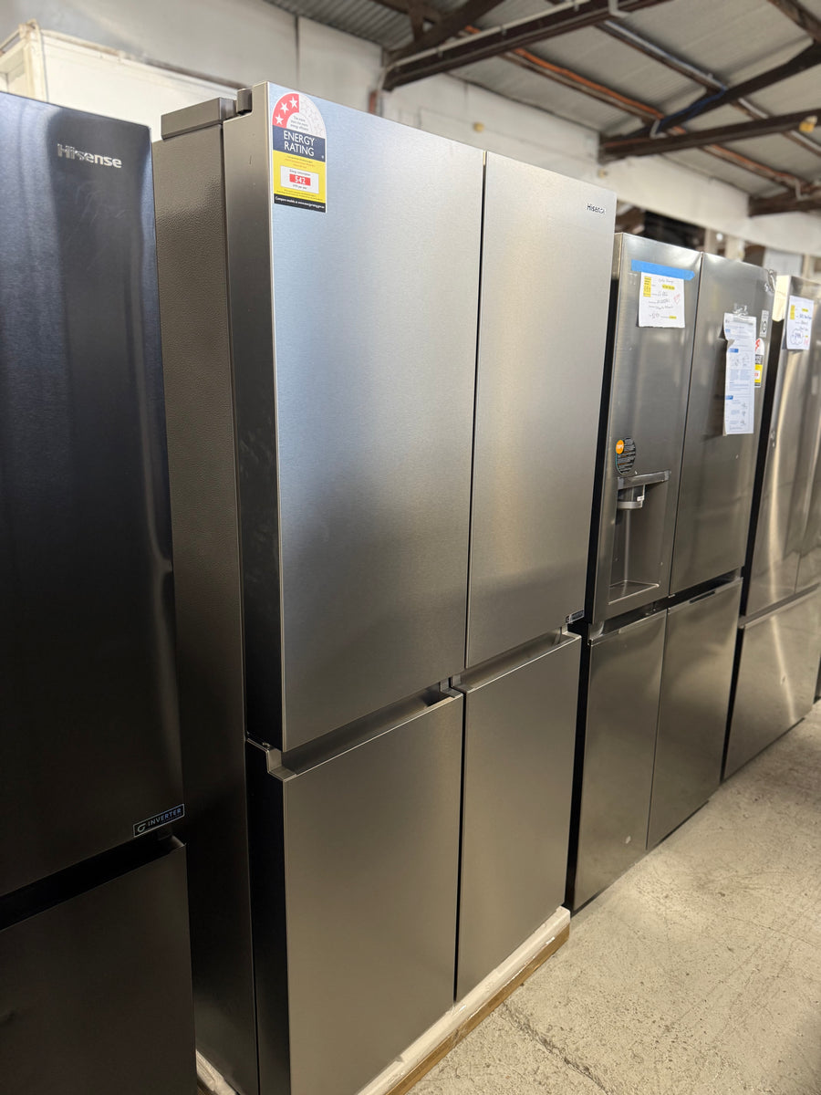 Transportation damaged Hisense 609L French Door Refrigerator Model: HRCD610TS - Second Hand Appliances Geebung