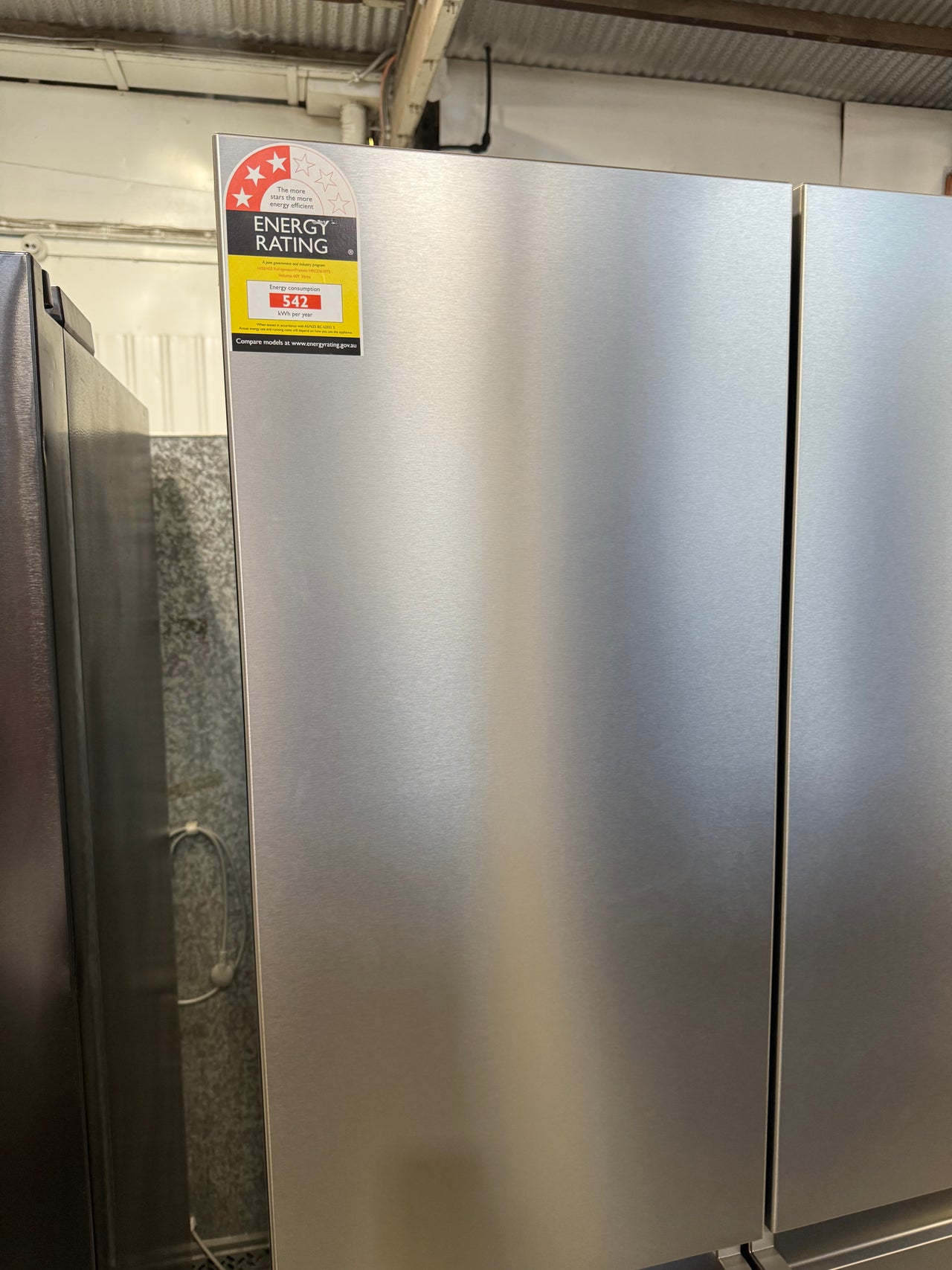 Transportation damaged Hisense 609L French Door Refrigerator Model: HRCD610TS - Second Hand Appliances Geebung