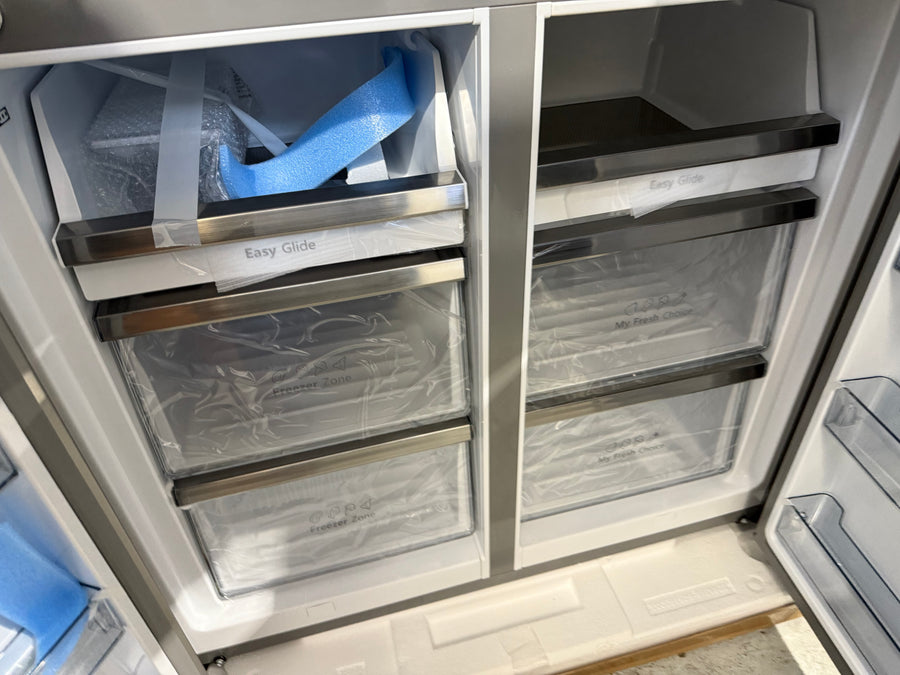 Transportation damaged Hisense 609L French Door Refrigerator Model: HRCD610TS - Second Hand Appliances Geebung