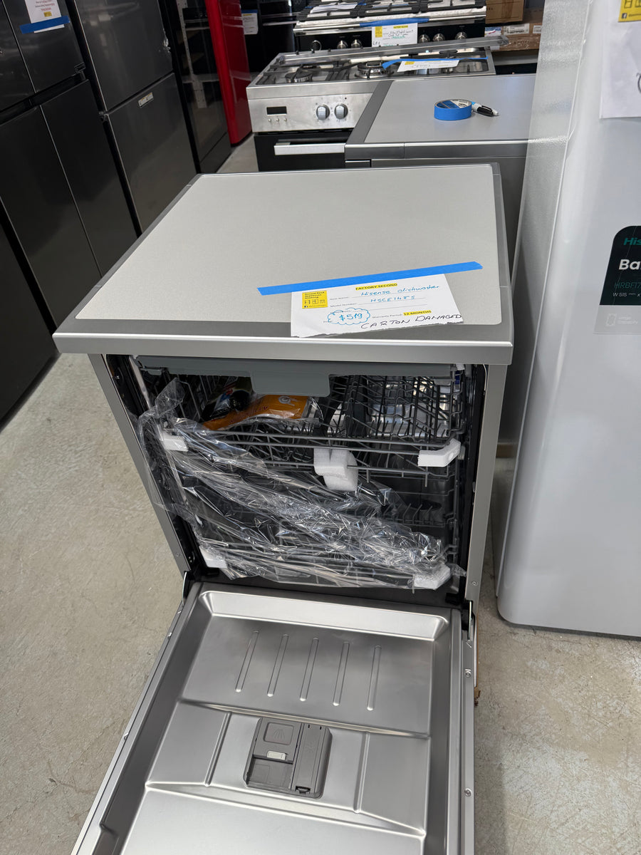 Transportation damaged Hisense 60cm Freestanding Dishwasher Model:HSCE14FS - Second Hand Appliances Geebung