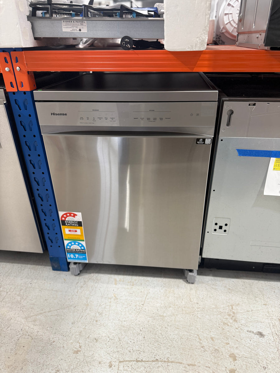 Transportation damaged Hisense Freestanding Dishwasher Stainless Steel HSAA16FS - Second Hand Appliances Geebung