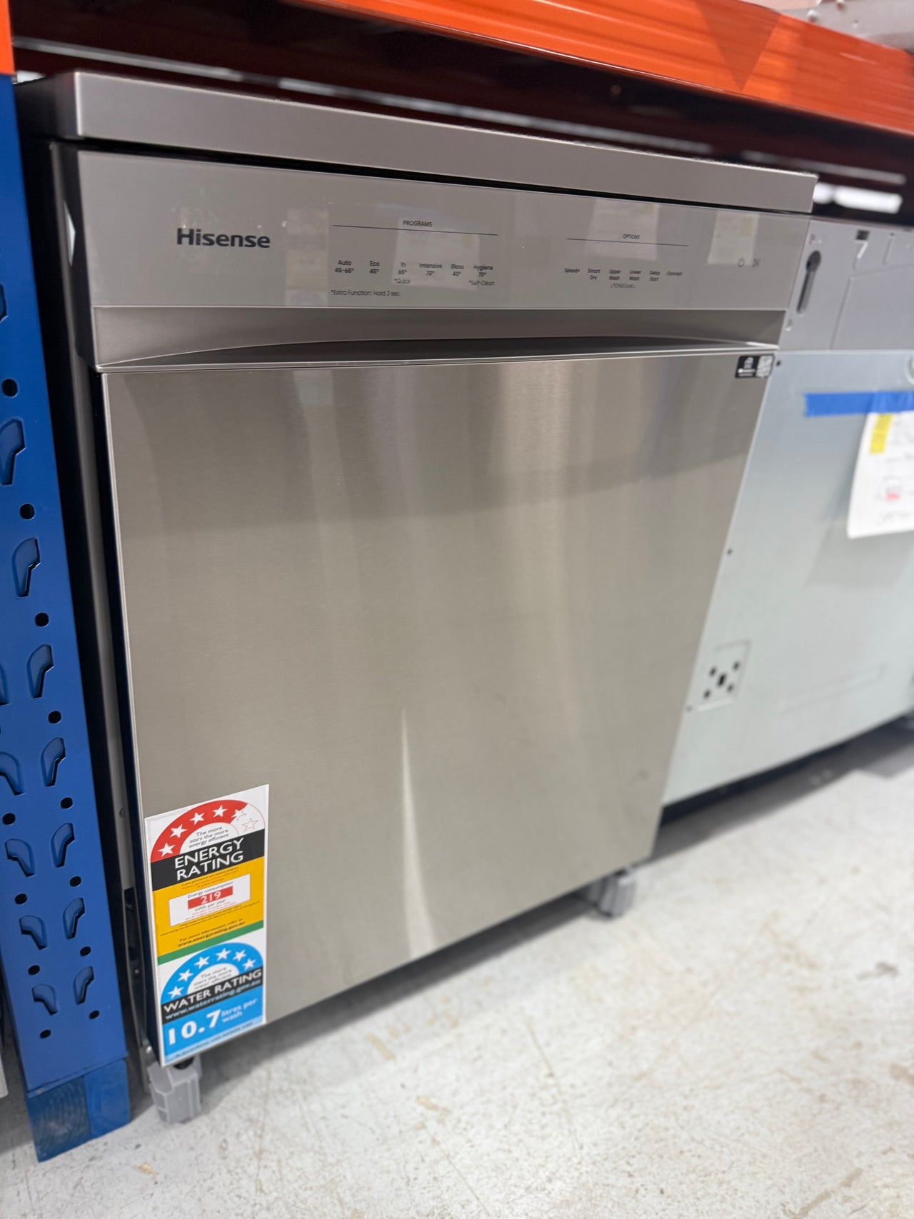Transportation damaged Hisense Freestanding Dishwasher Stainless Steel HSAA16FS - Second Hand Appliances Geebung