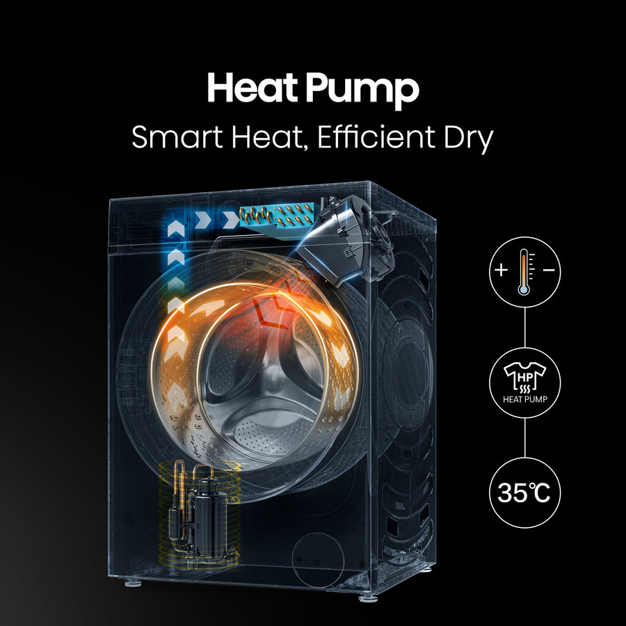 Factory second/Carton damaged Hisense HCF8I1215HB Series 8i Washer & Heat Pump Dryer Combo - Second Hand Appliances Geebung