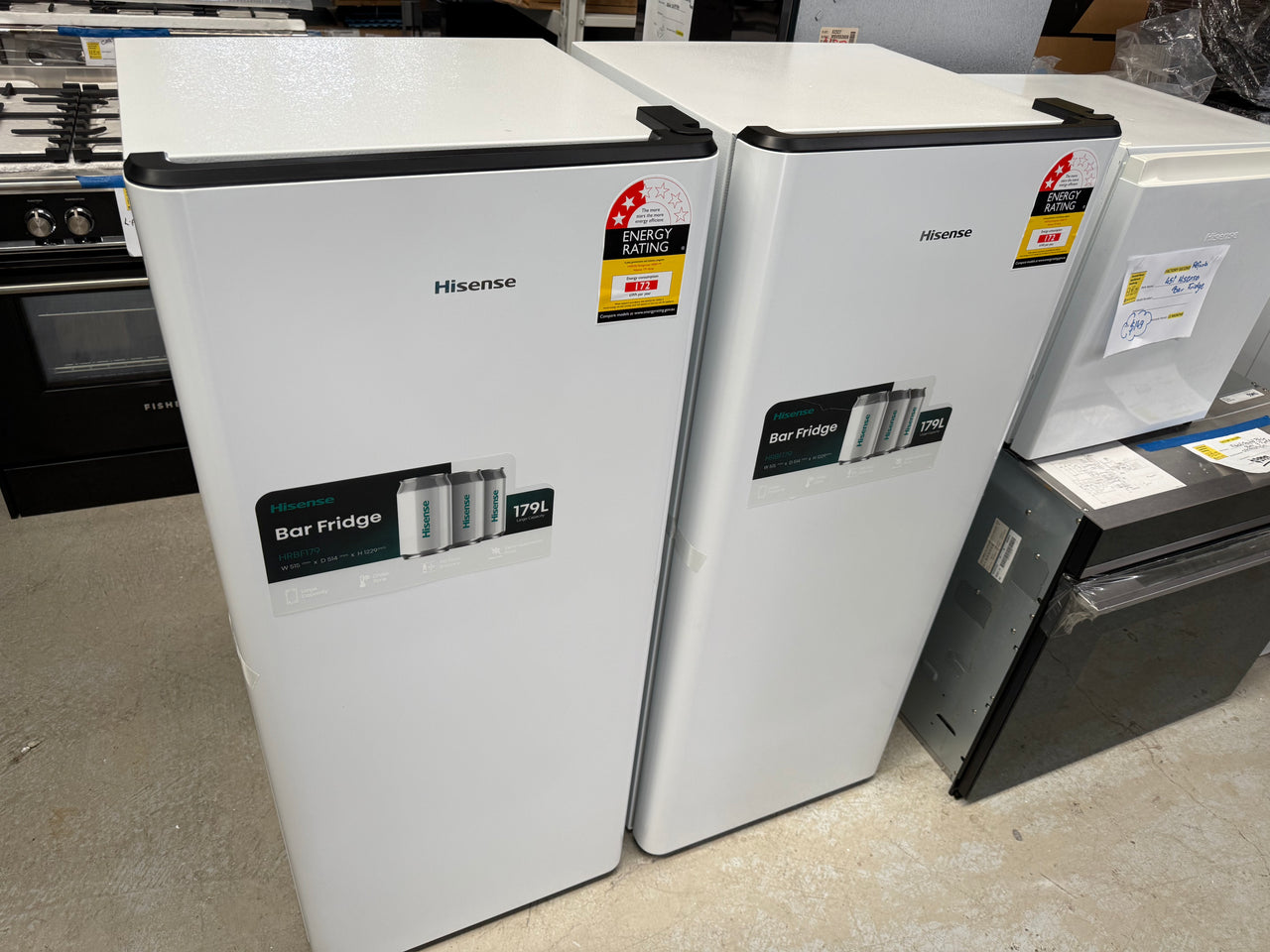 Transportation damaged Hisense HRBF179 179L single-door bar fridge - Second Hand Appliances Geebung