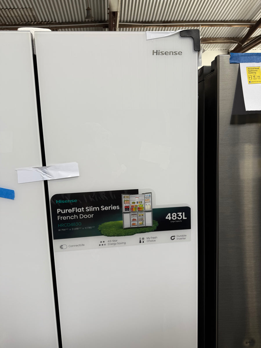 Transportation damaged Hisense HRCD483G 483-litre PureFlat Slim French Door Refrigerator - Second Hand Appliances Geebung