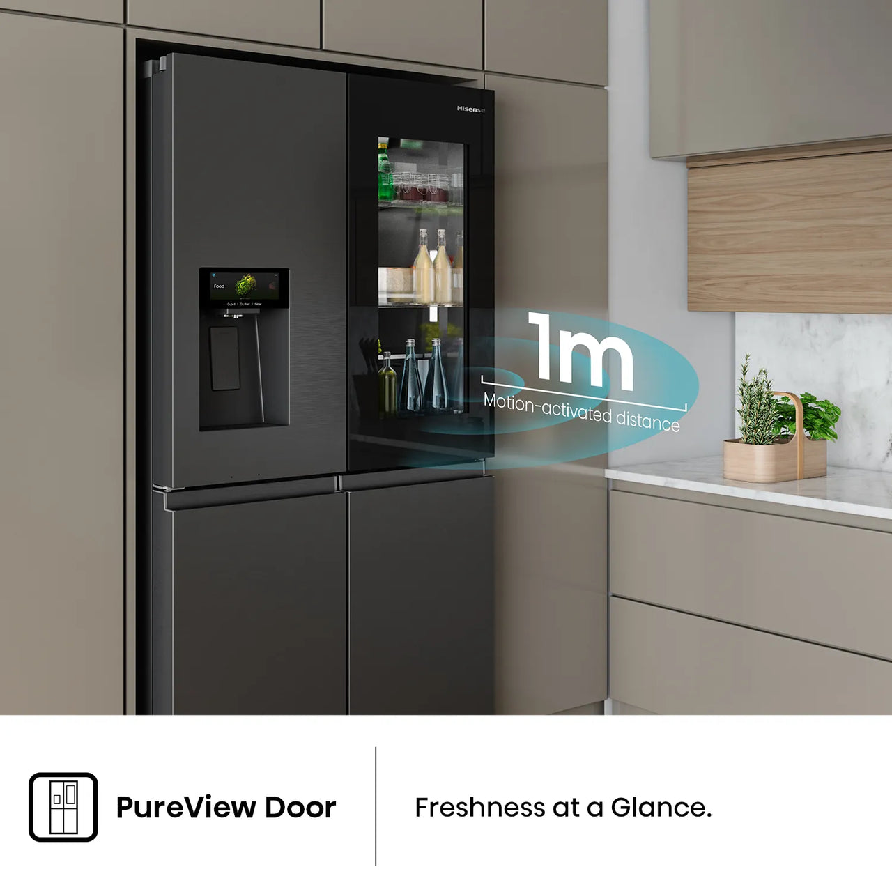 Transportation damaged Hisense HRCD615TBWV 615L PureView French Door Fridge - Second Hand Appliances Geebung