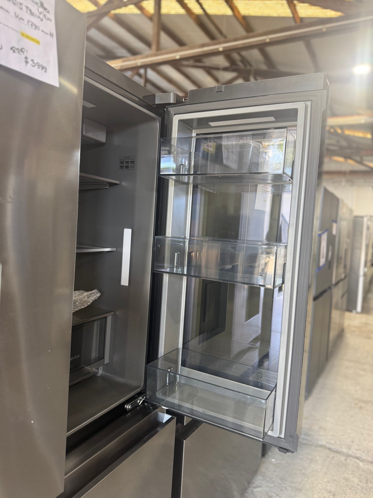 Transportation damaged Hisense HRCD615TBWV 615L PureView French Door Fridge - Second Hand Appliances Geebung