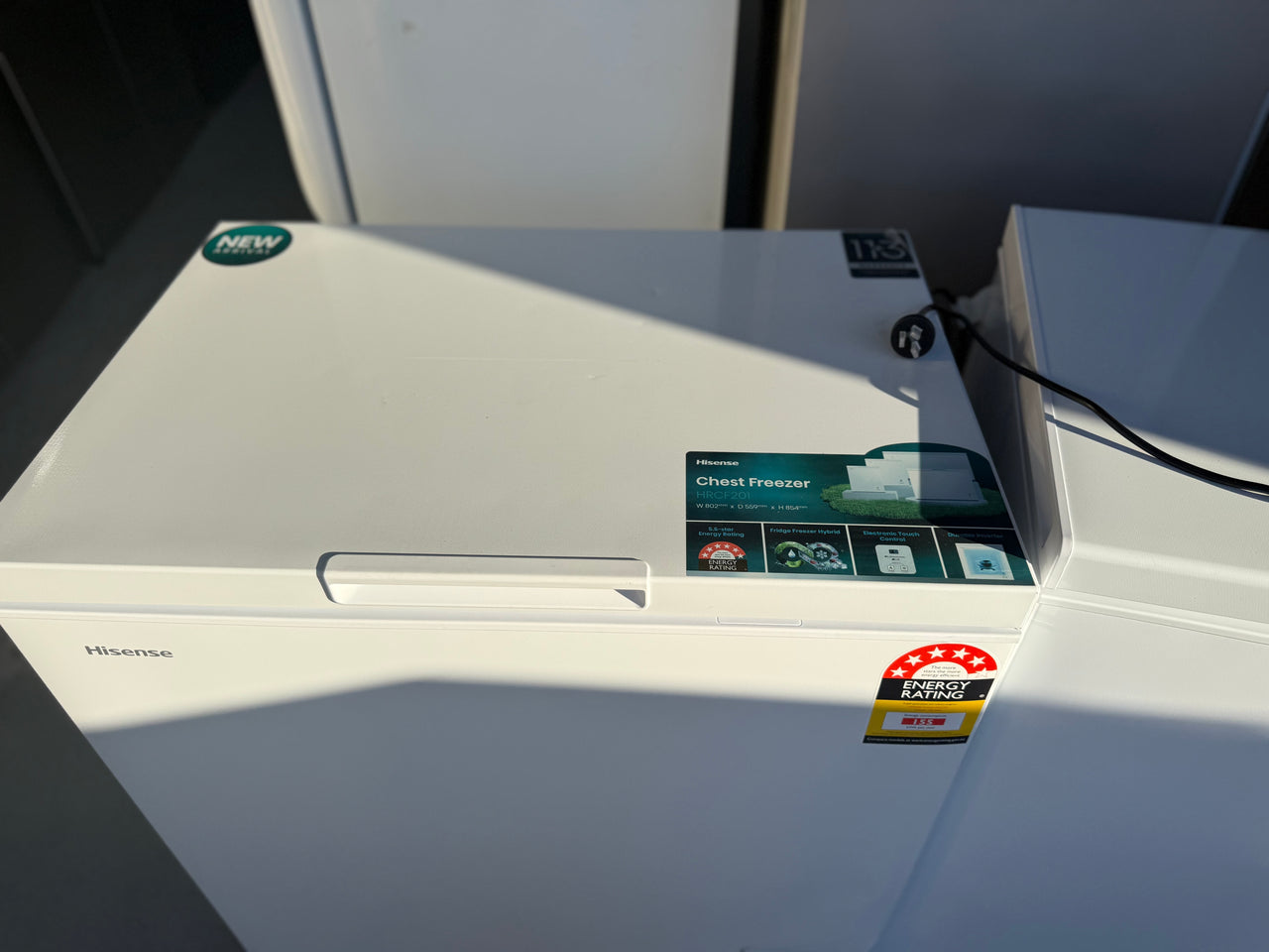 Transportation damaged Hisense HRCF201 200L Hybrid Chest Freezer - Second Hand Appliances Geebung