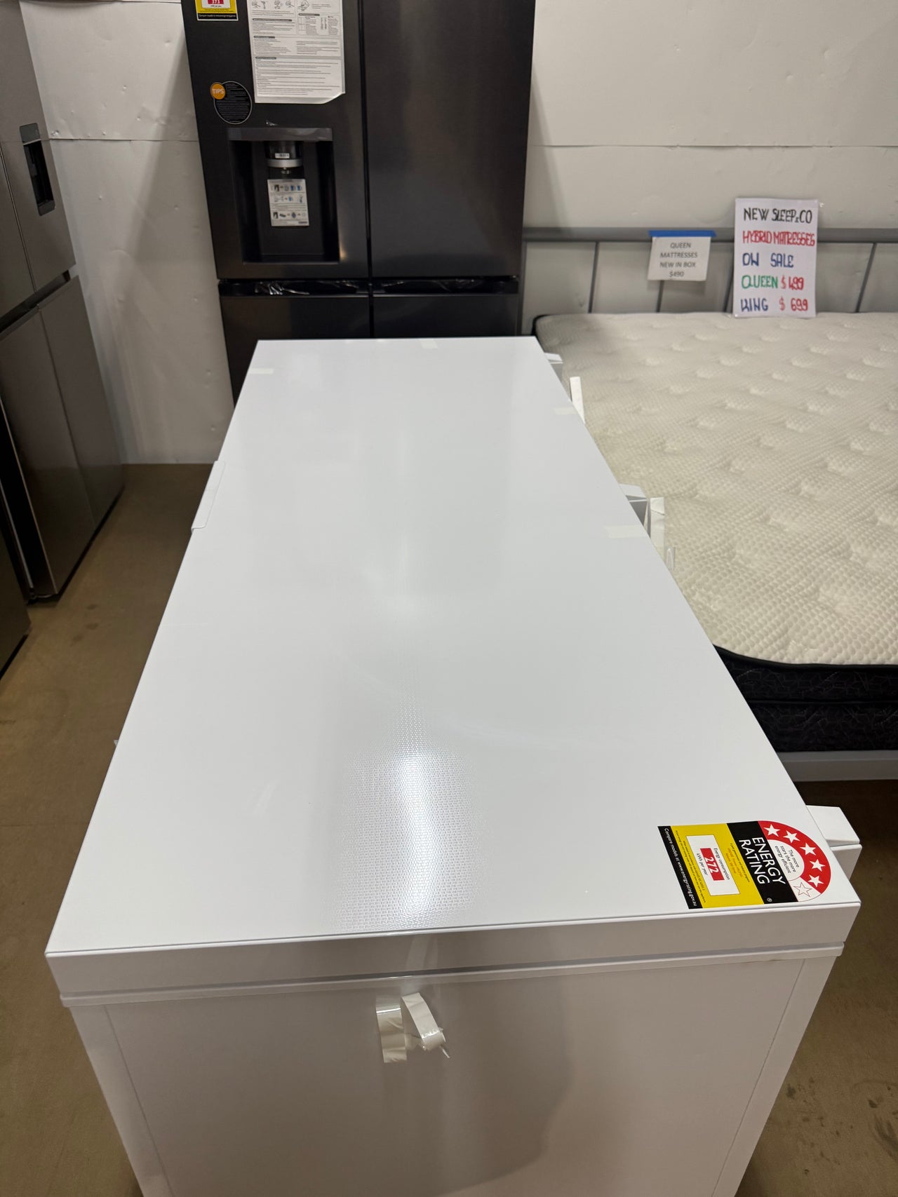 Transportation damaged Hisense HRCF501 500L Hybrid Chest Freezer - Second Hand Appliances Geebung