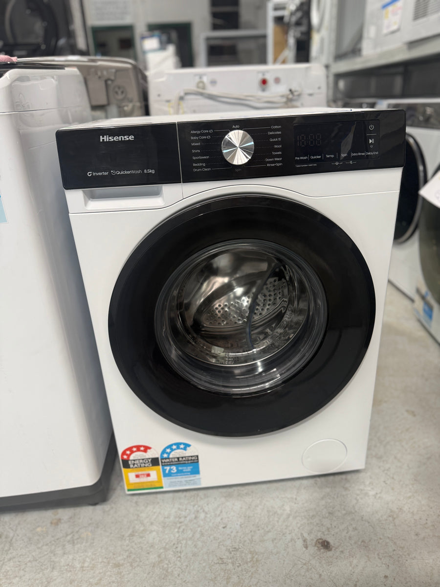 Buy Factory second Hisense HWF3S8514 8.5kg front load washing machine |  | [product_variant] | Second Hand Appliances Geebung Brisbane
