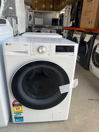 Thumbnail for Transportation damaged LG 10kg Front Load Washer with Steam – White (Model WV5-1410W) - Second Hand Appliances Geebung