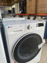 Thumbnail for Transportation damaged LG 10kg Front Load Washer with Steam – White (Model WV5-1410W) - Second Hand Appliances Geebung
