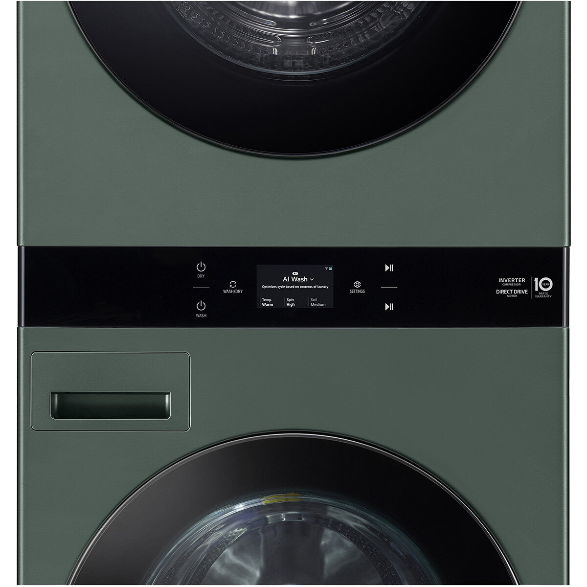 Buy Transportation damaged LG 19 kg / 10 kg AI WashTower™ All-In-One Stacked Washer Dryer – Forest Green (WWT-1910FG) |  | [product_variant] | Second Hand Appliances Geebung Brisbane