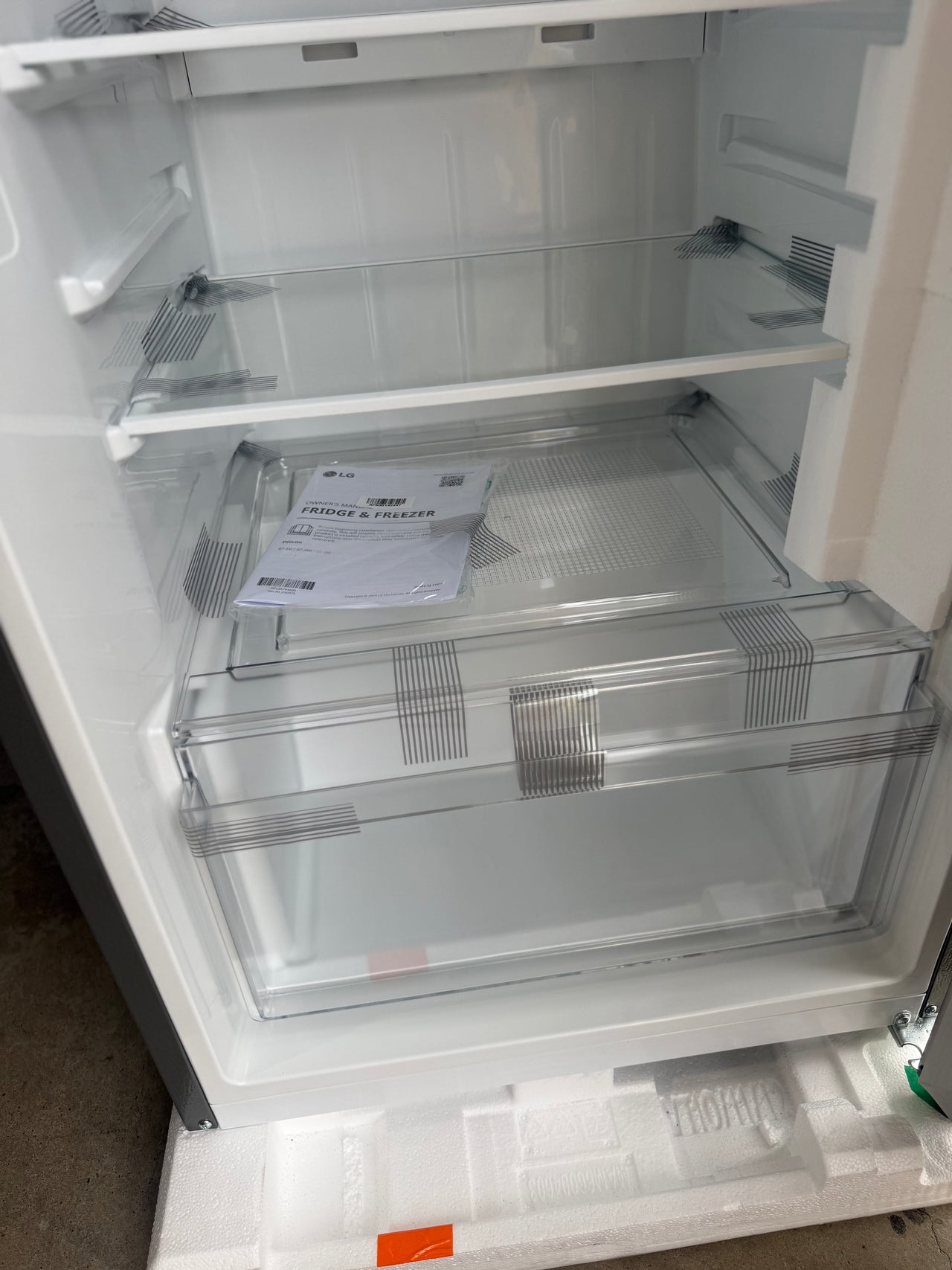 Transportation damaged LG 243L Top Mount Refrigerator – GT-1SI - Second Hand Appliances Geebung