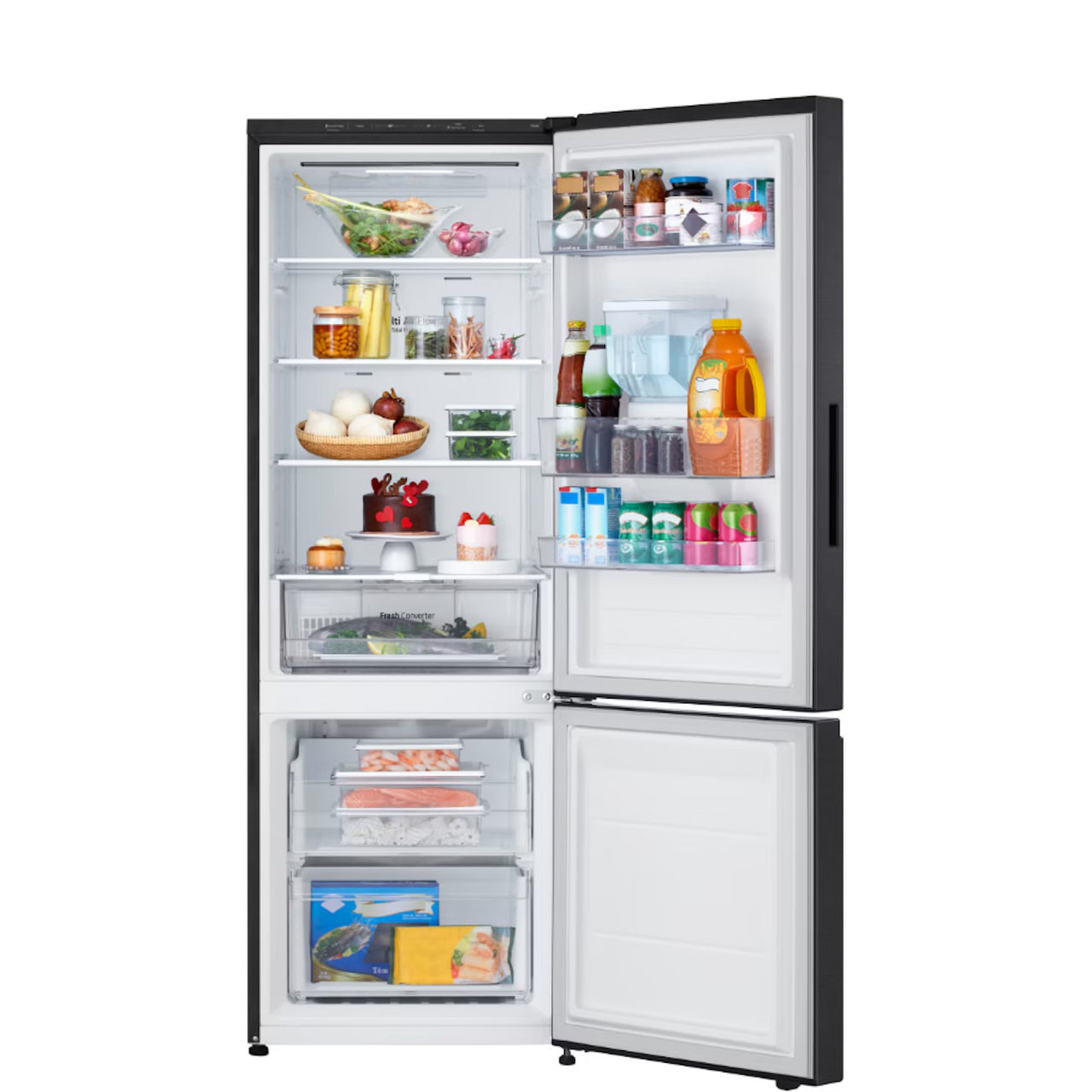 Transportation damaged LG 332L Bottom Mount Fridge GB-W300MBL - Second Hand Appliances Geebung