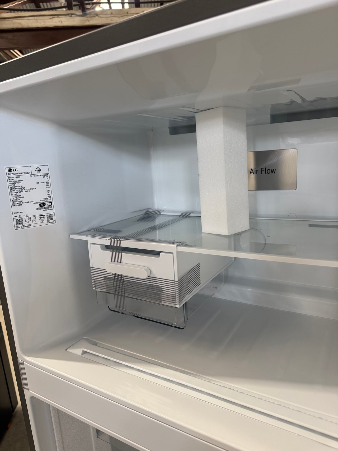 Transportation damaged LG 375L Top Mount Refrigerator – GT-5S - Second Hand Appliances Geebung