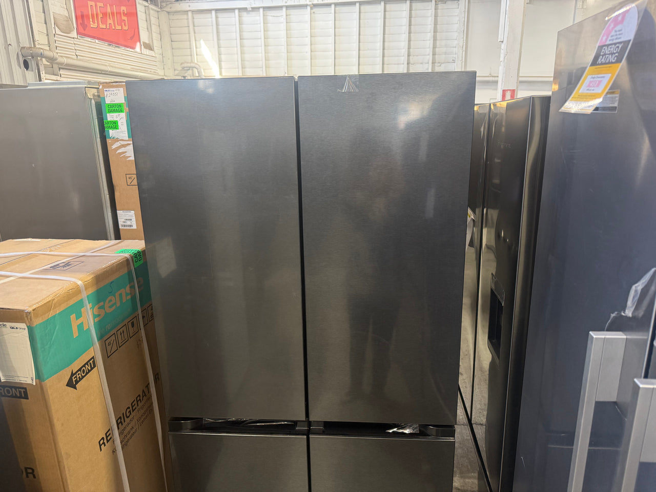 Transportation damaged LG 500L French Door Fridge – GF-B505MBL - Second Hand Appliances Geebung