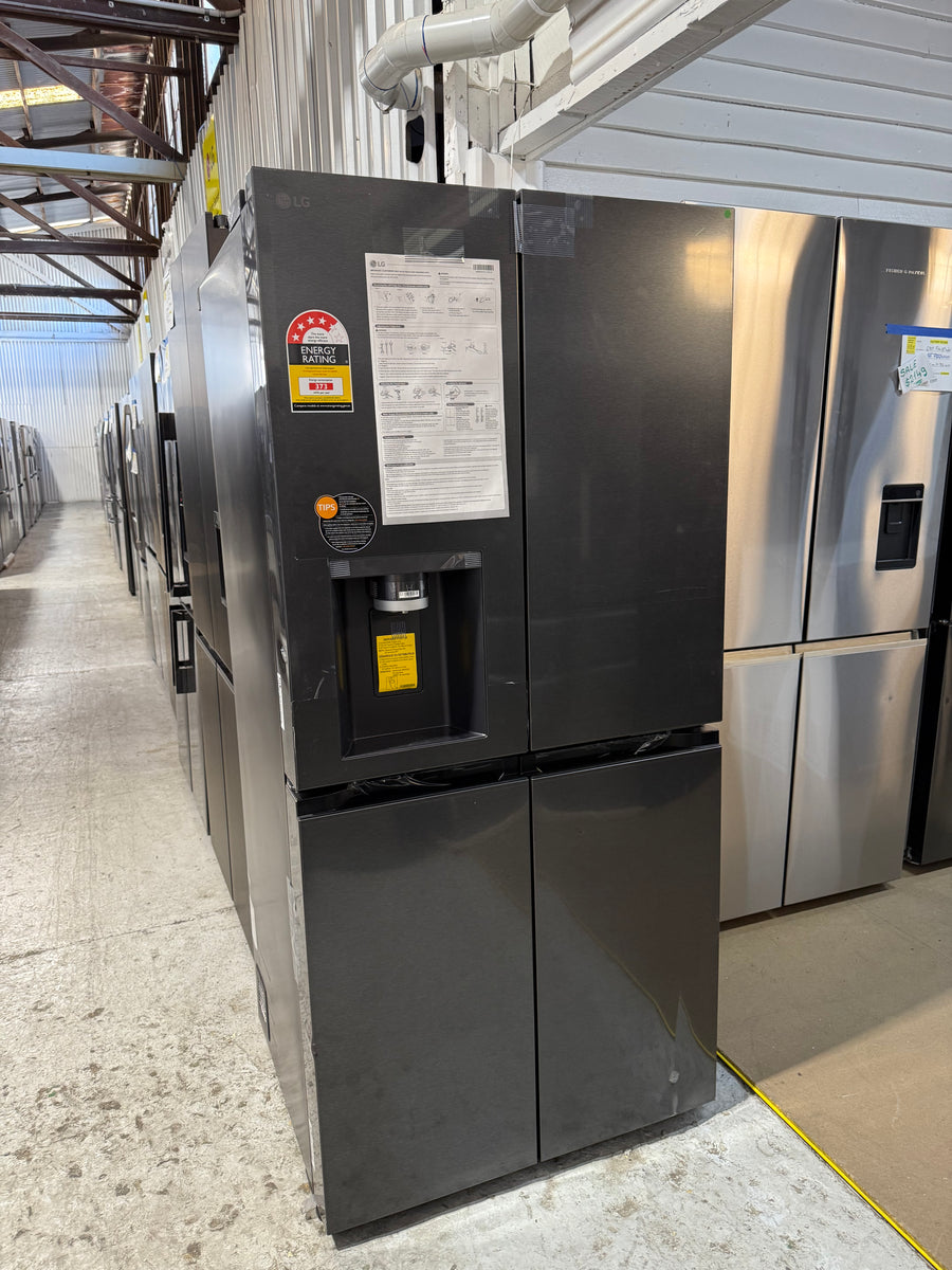 Transportation damaged LG 506L French Door Refrigerator GF-LN500MBL - Second Hand Appliances Geebung