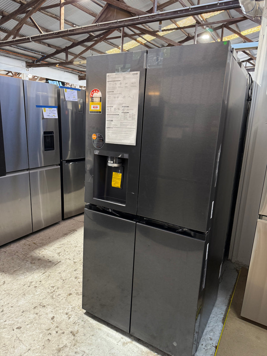 Transportation damaged LG 506L French Door Refrigerator GF-LN500MBL - Second Hand Appliances Geebung