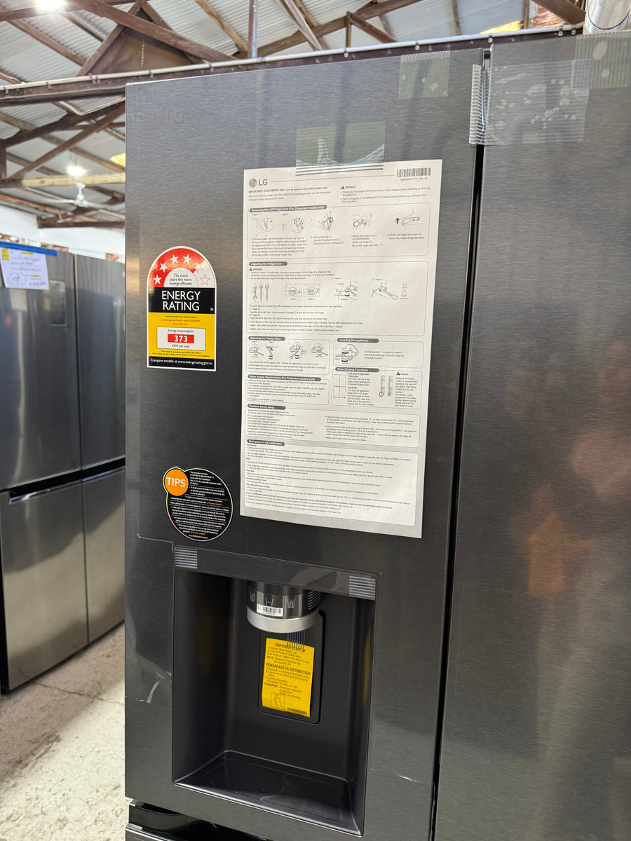 Transportation damaged LG 506L French Door Refrigerator GF-LN500MBL - Second Hand Appliances Geebung