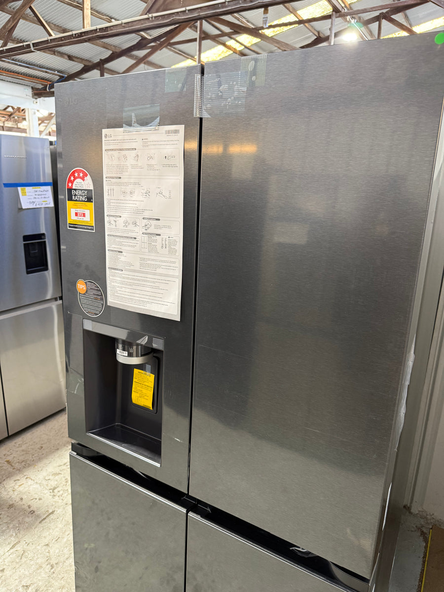 Transportation damaged LG 506L French Door Refrigerator GF-LN500MBL - Second Hand Appliances Geebung