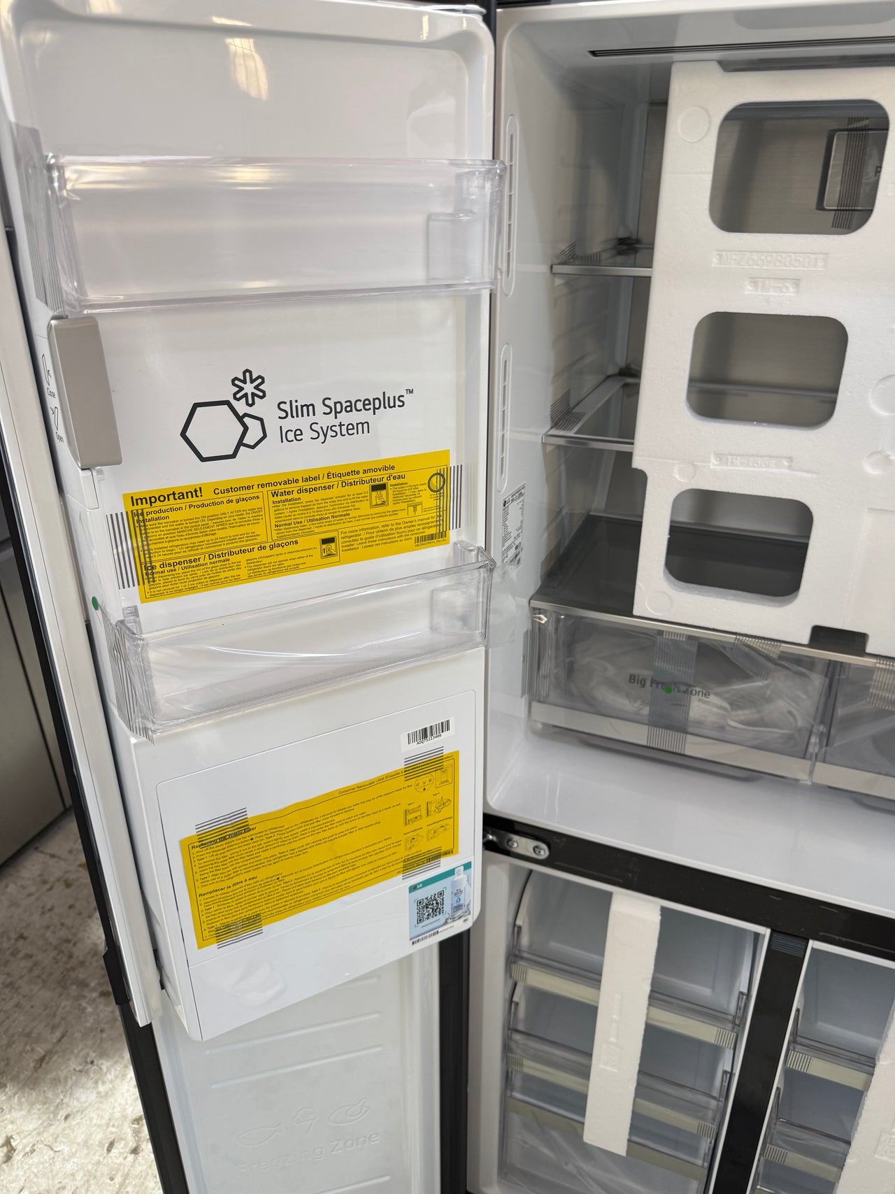 Transportation damaged LG 506L French Door Refrigerator GF-LN500MBL - Second Hand Appliances Geebung