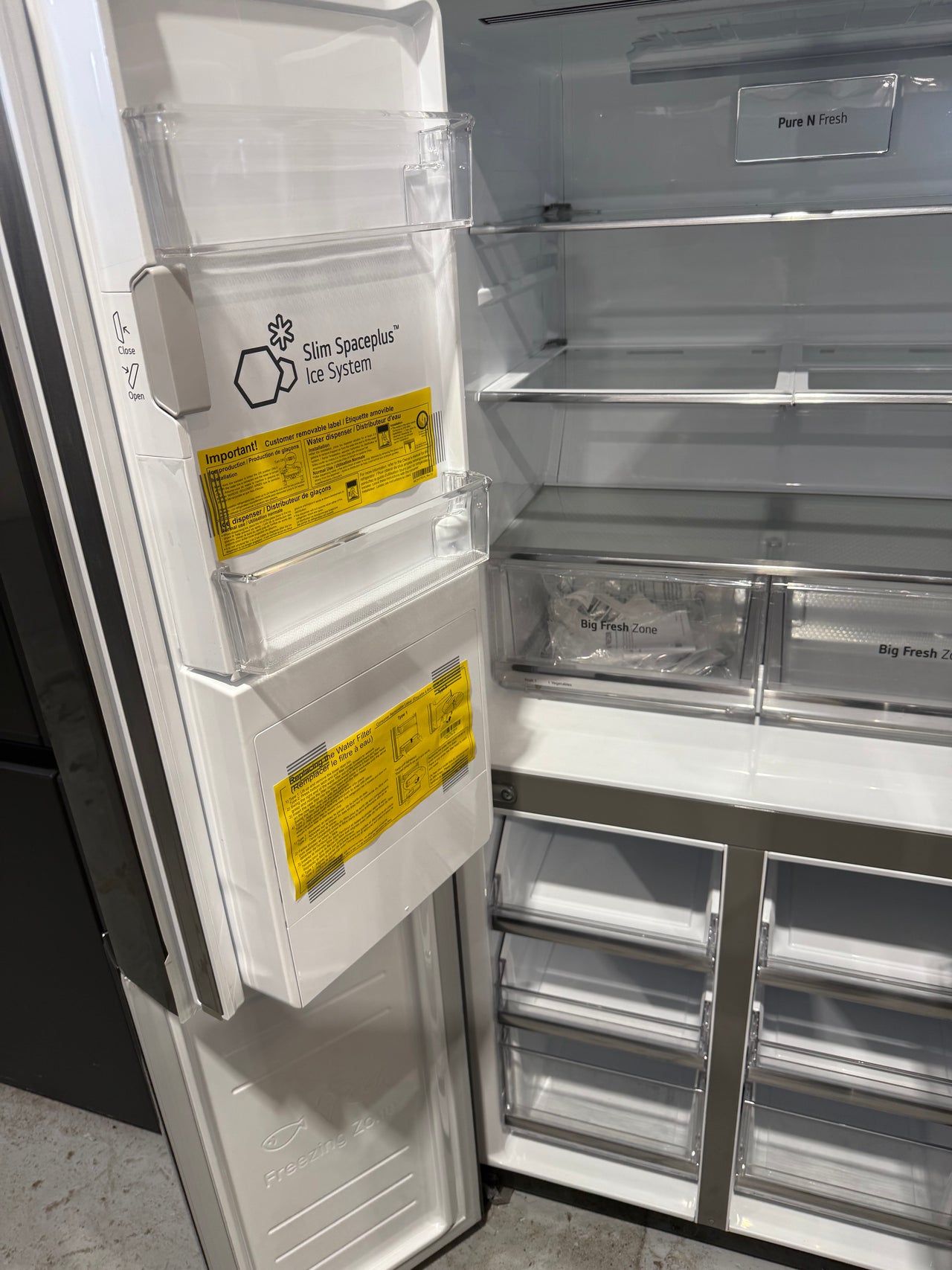 Transportation damaged LG 506L French Door Refrigerator  Model: GF-L570MBL - Second Hand Appliances Geebung