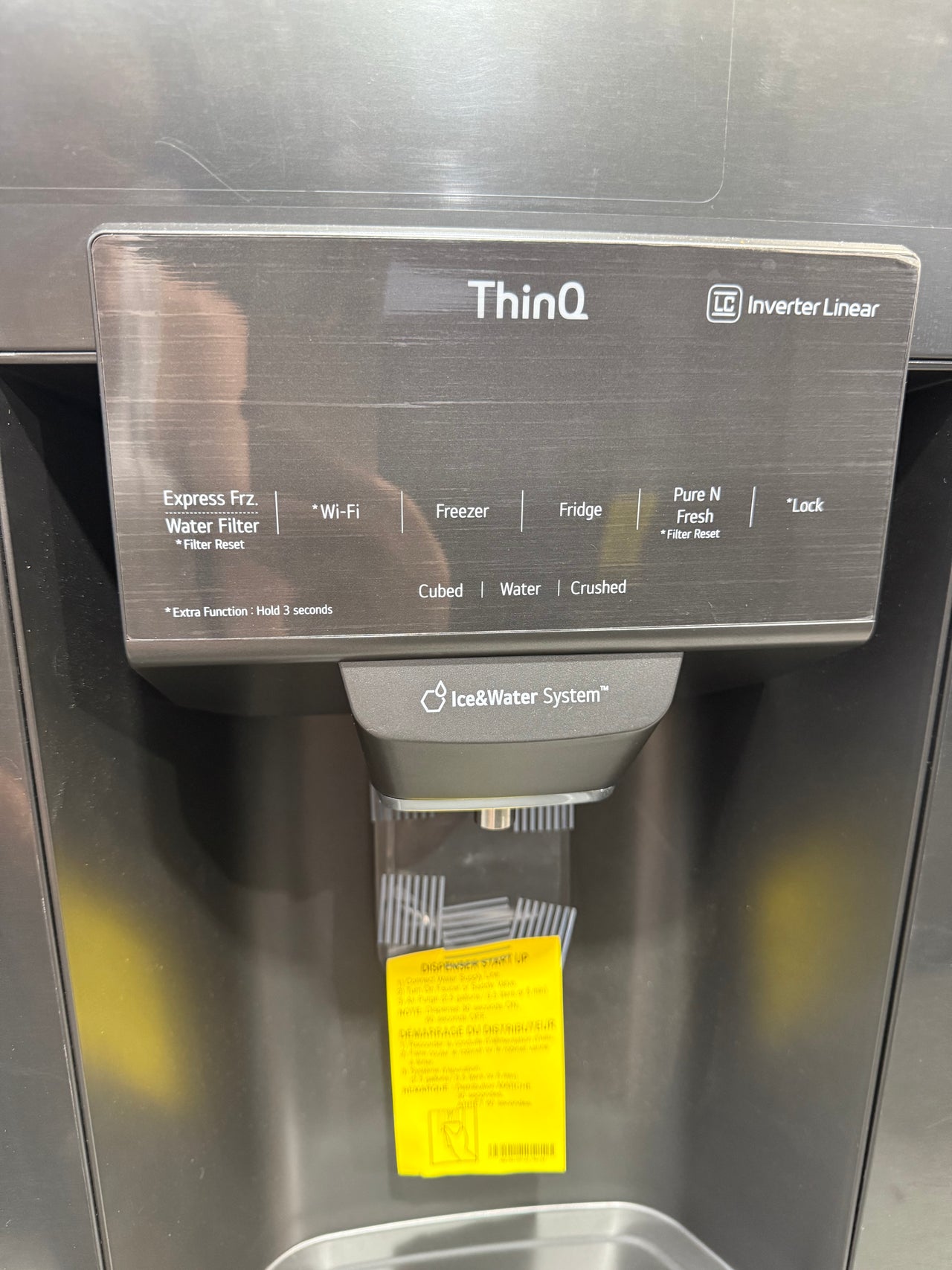 Transportation damaged LG 506L French Door Refrigerator  Model: GF-L570MBL - Second Hand Appliances Geebung