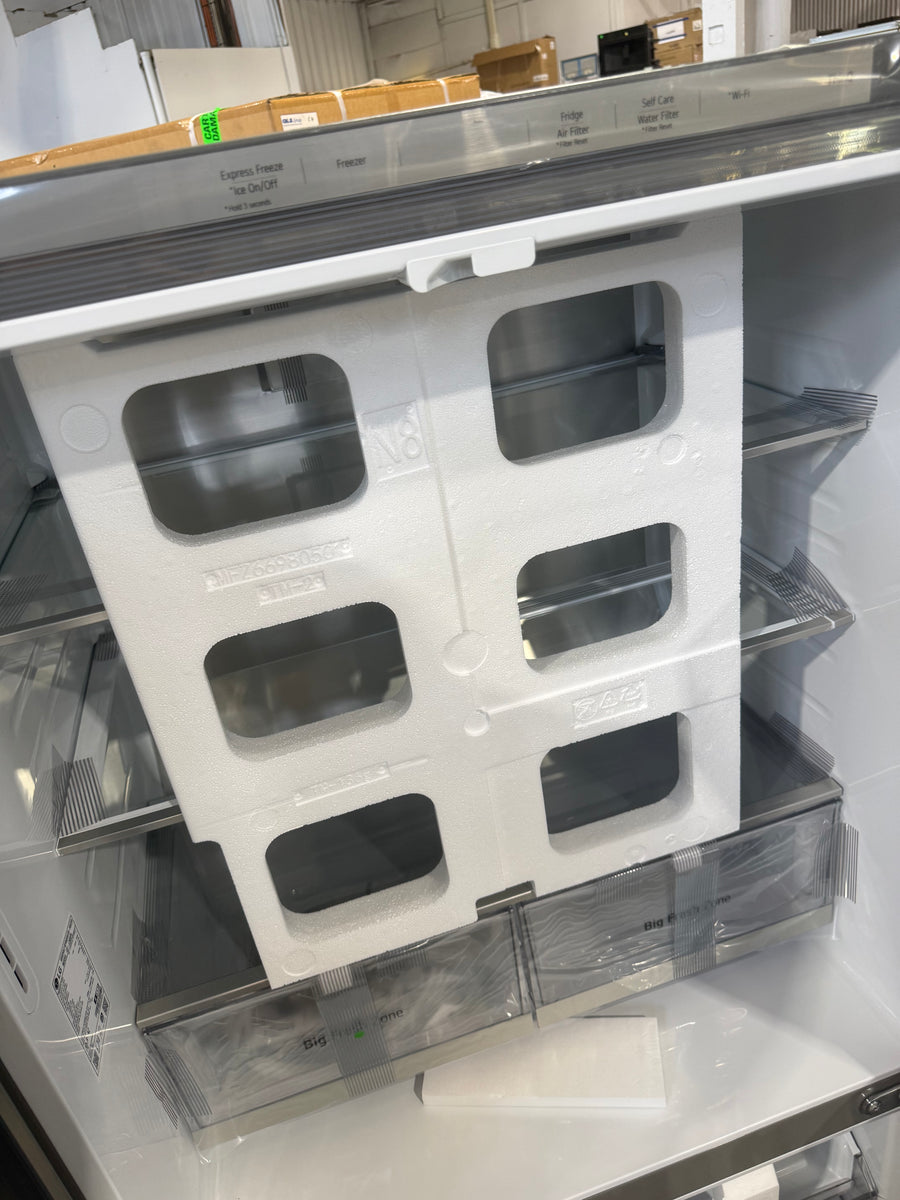 Transportation damaged LG 506L Slim French Door Fridge – GF-L500PL - Second Hand Appliances Geebung