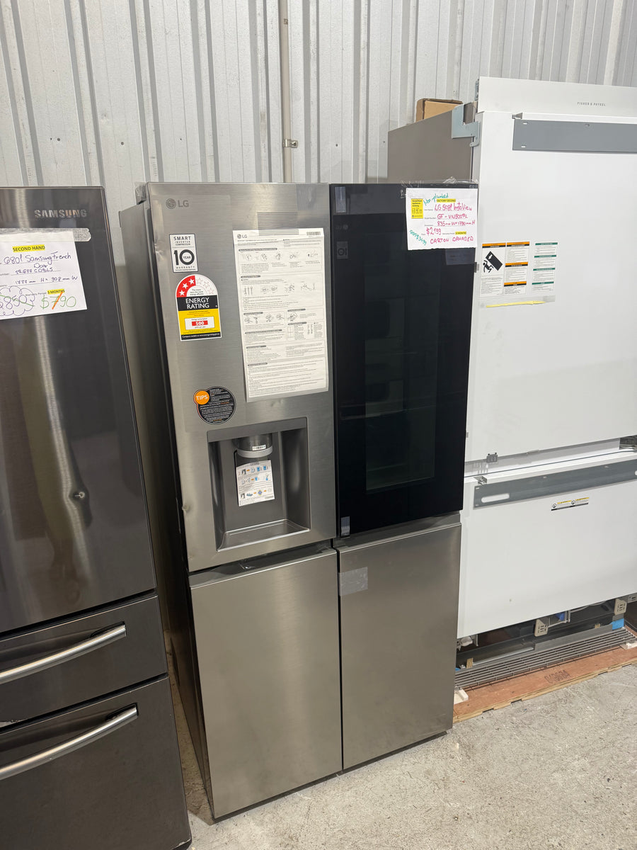 Transportation damaged LG 508L InstaView Refrigerator GF-VN500PL - Second Hand Appliances Geebung