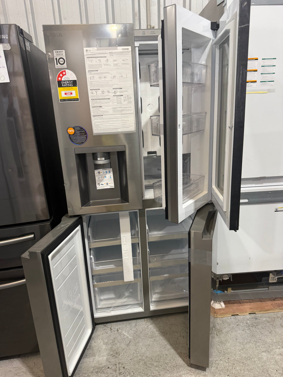 Transportation damaged LG 508L InstaView Refrigerator GF-VN500PL - Second Hand Appliances Geebung