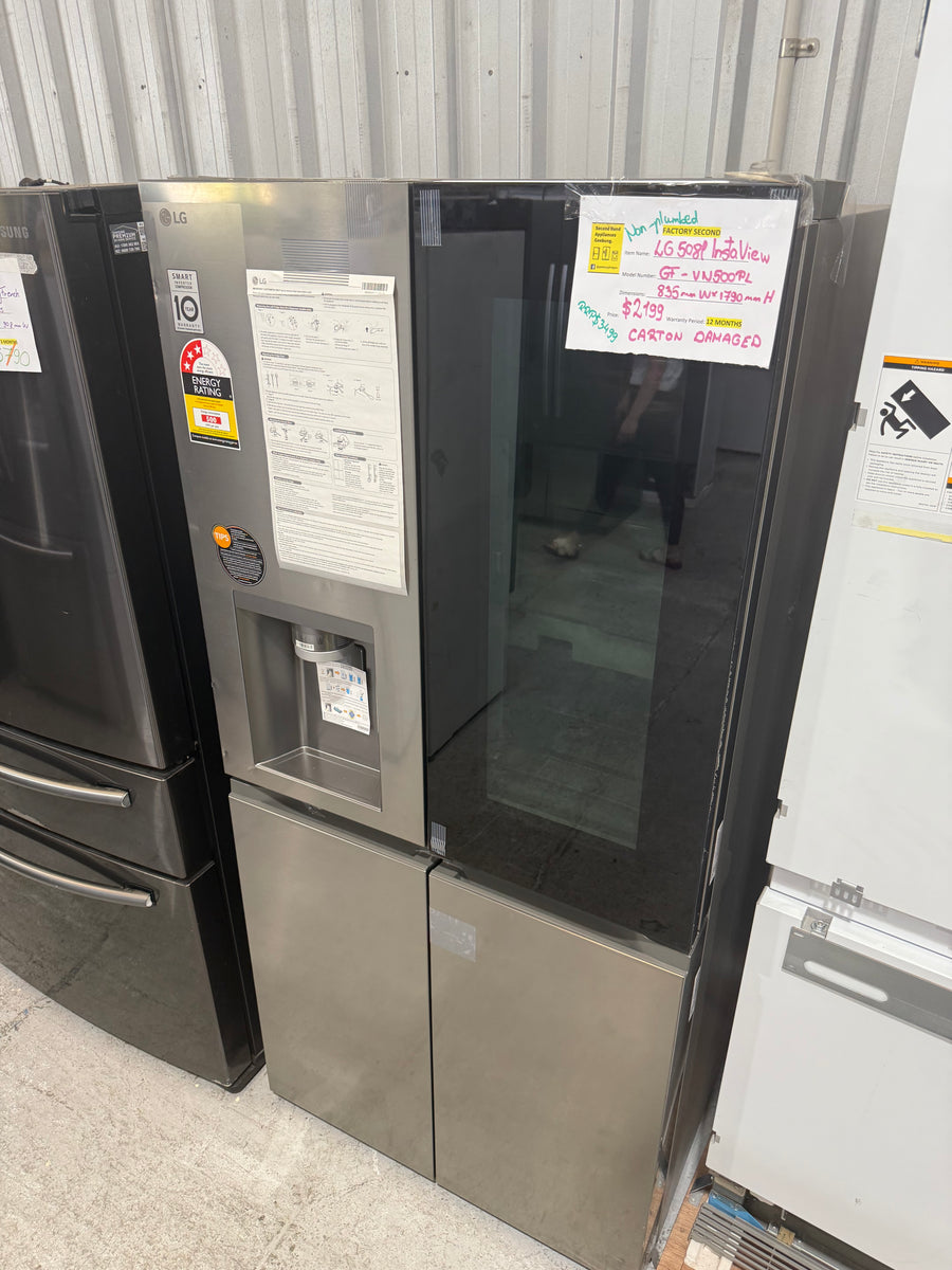 Transportation damaged LG 508L InstaView Refrigerator GF-VN500PL - Second Hand Appliances Geebung