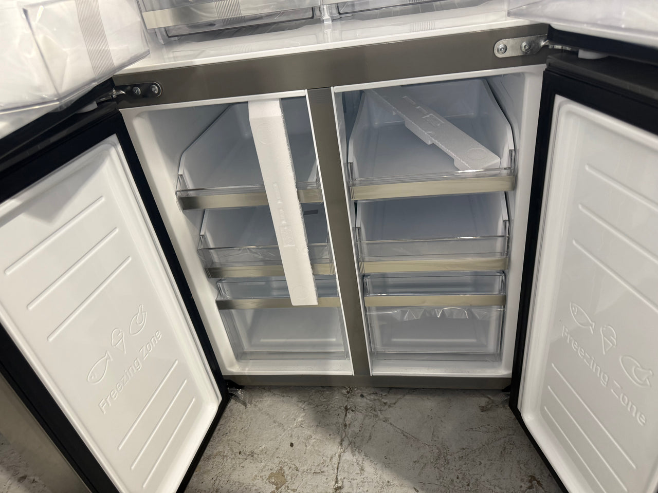 Transportation damaged LG 530l Slim French Door Refrigerator – Platinum Silver  Model: GF-B505PL - Second Hand Appliances Geebung