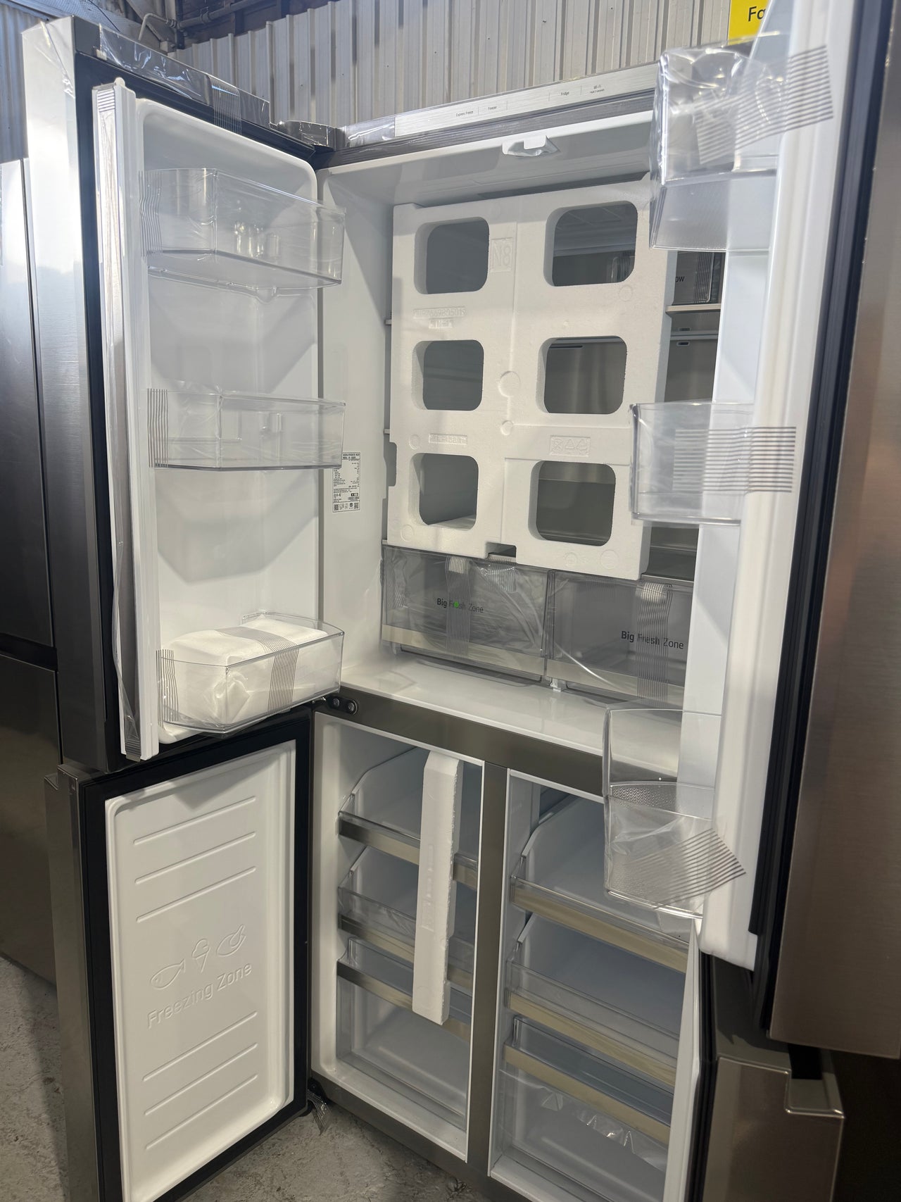 Transportation damaged LG 530l Slim French Door Refrigerator – Platinum Silver  Model: GF-B505PL - Second Hand Appliances Geebung