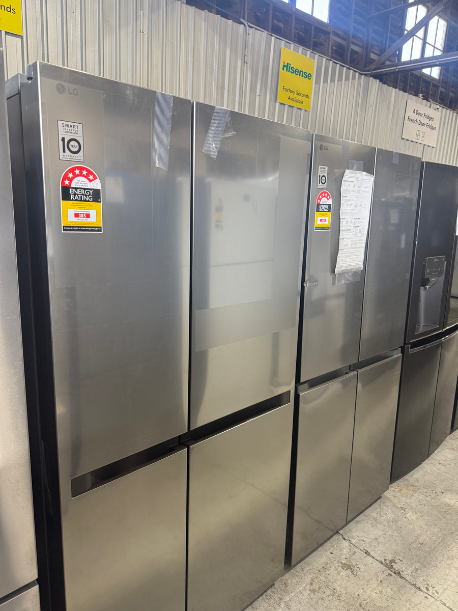 Transportation damaged LG 530l Slim French Door Refrigerator – Platinum Silver  Model: GF-B505PL - Second Hand Appliances Geebung