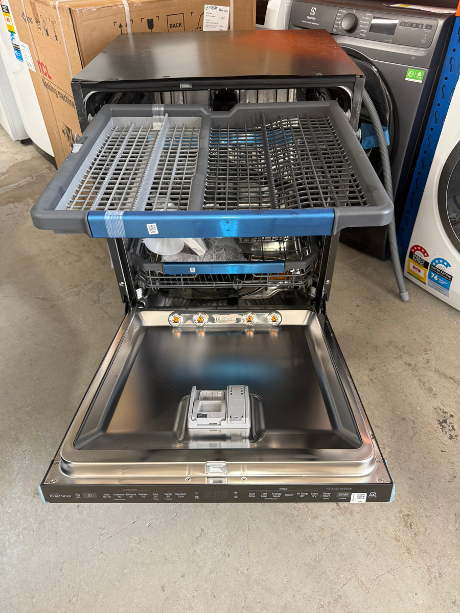 Transportation damaged LG 60 cm 15-Place QuadWash Built-Under Dishwasher with TrueSteam™ – Matte Black (Model: XD3A25UMB) - Second Hand Appliances Geebung