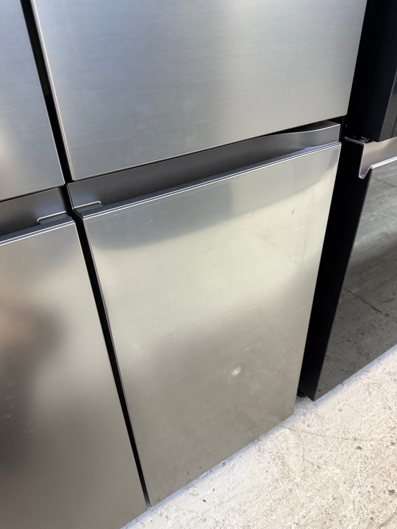Transportation damaged LG 637L French Door Fridge with Ice and Water Stainless Steel Model: GF-L700PL - Second Hand Appliances Geebung