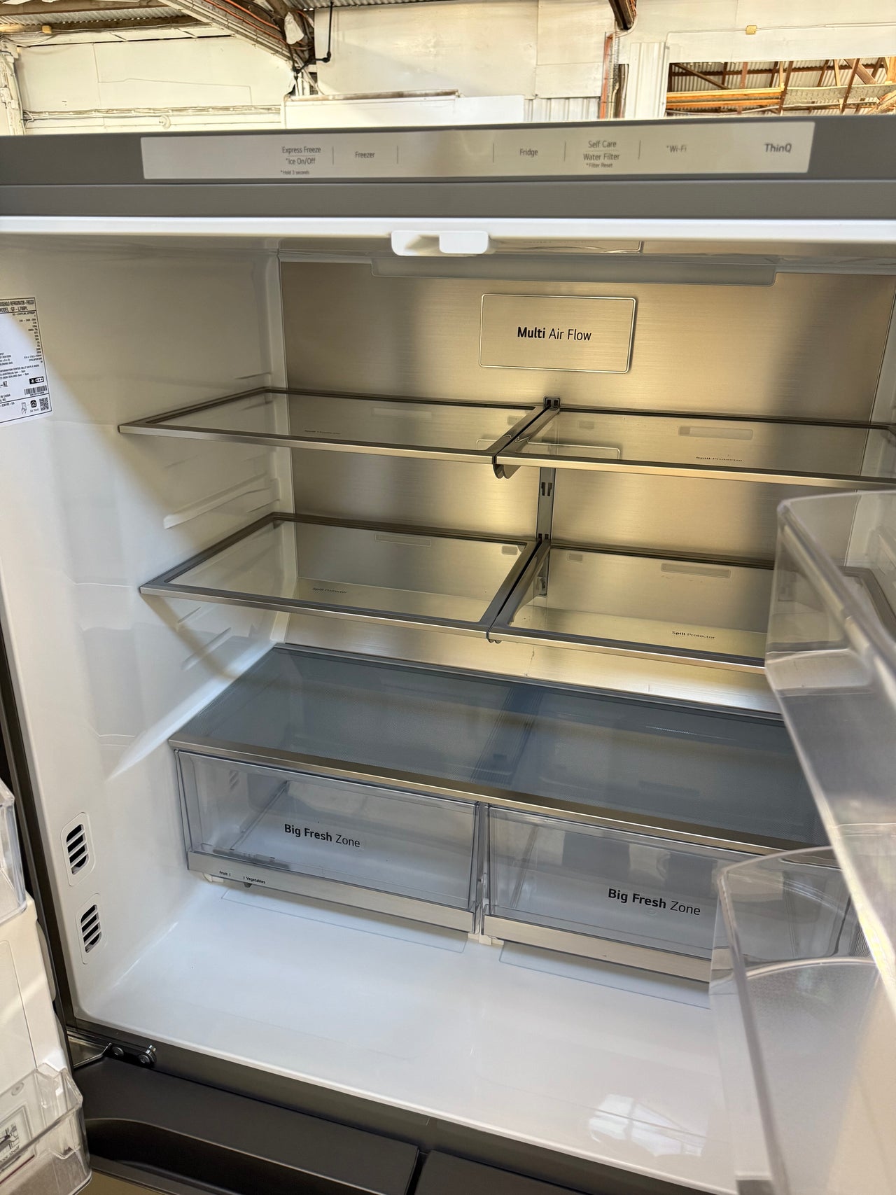 Transportation damaged LG 637L French Door Fridge with Ice and Water Stainless Steel Model: GF-L700PL - Second Hand Appliances Geebung