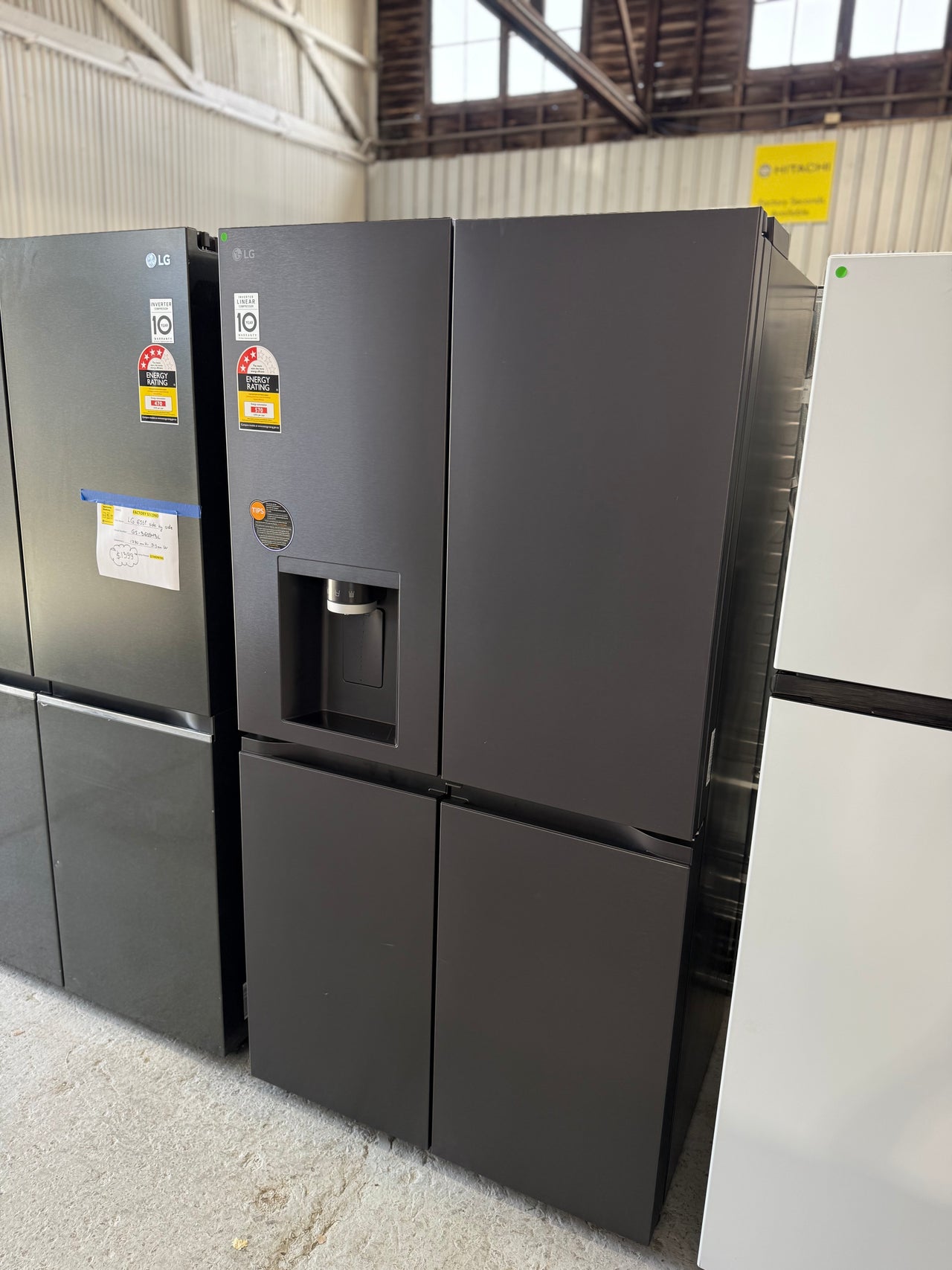 Buy Transportation damaged LG 638L Door-In-Door French Door Fridge – Matte Black GF-D700MBLC |  | [product_variant] | Second Hand Appliances Geebung Brisbane