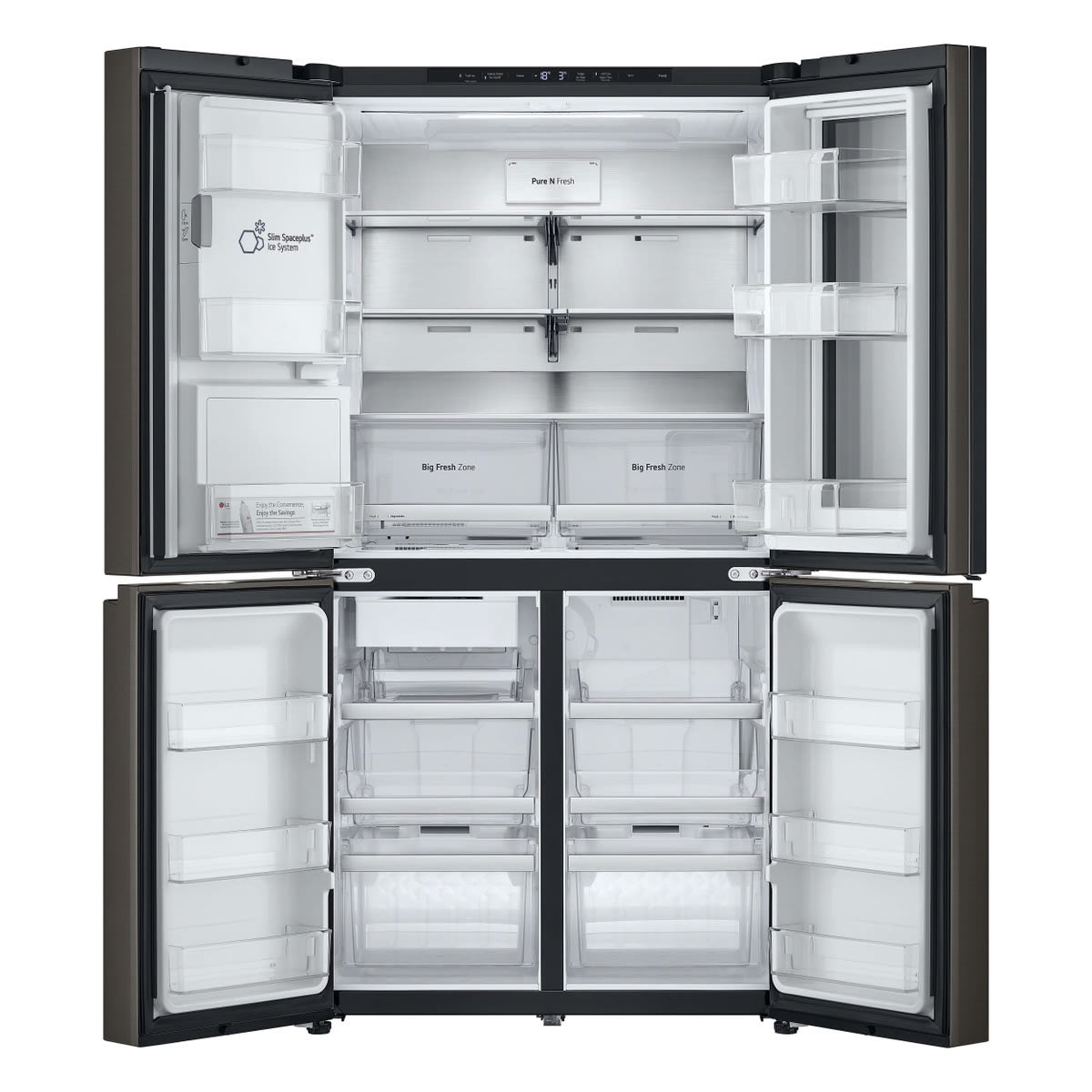 Transportation damaged LG 642L InstaView French Door Fridge – GF-V700BSLC - Second Hand Appliances Geebung