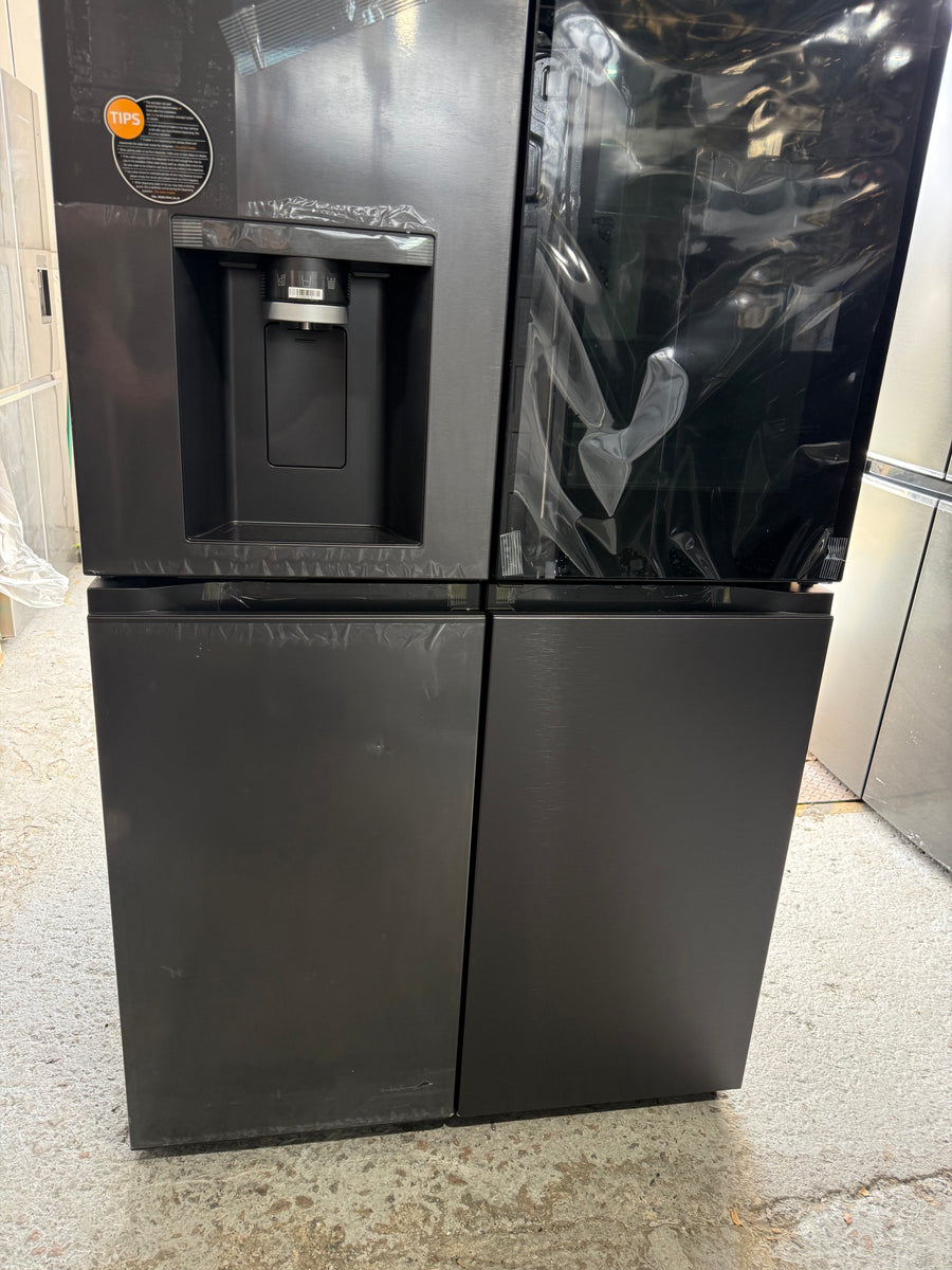 Transportation damaged LG 847L Instaview French Door Fridge Matte Black GF-V900MBLC - Second Hand Appliances Geebung