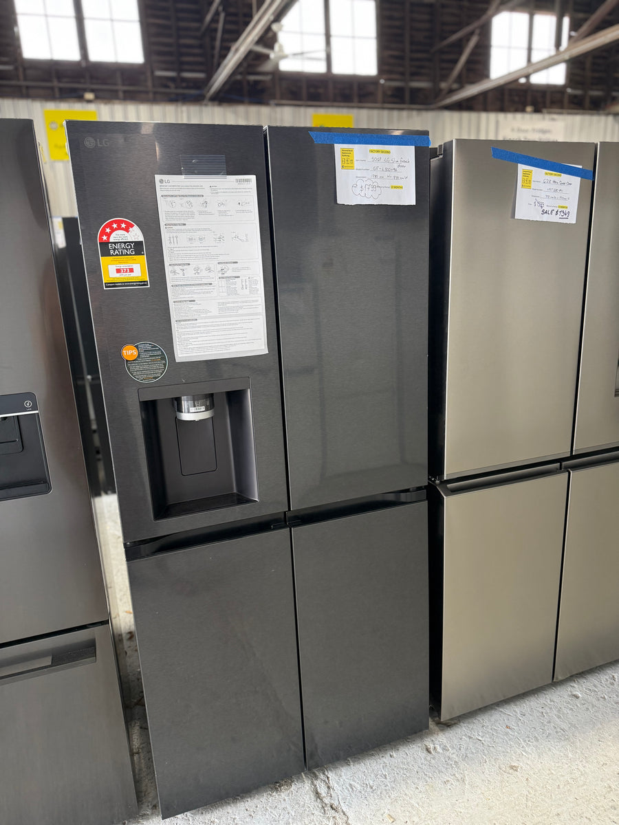Factory second LG GF-L500MBL 506-liter Slim French Door Refrigerator - Second Hand Appliances Geebung
