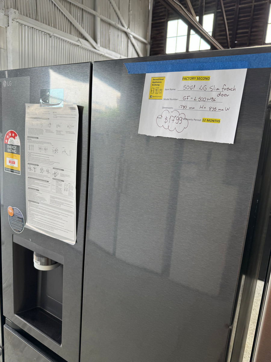 Factory second LG GF-L500MBL 506-liter Slim French Door Refrigerator - Second Hand Appliances Geebung